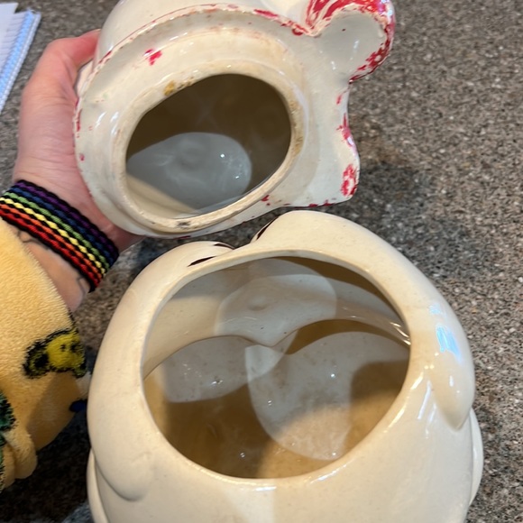 Vintage 1950s american bisque bear cookie jar - Picture 3 of 5